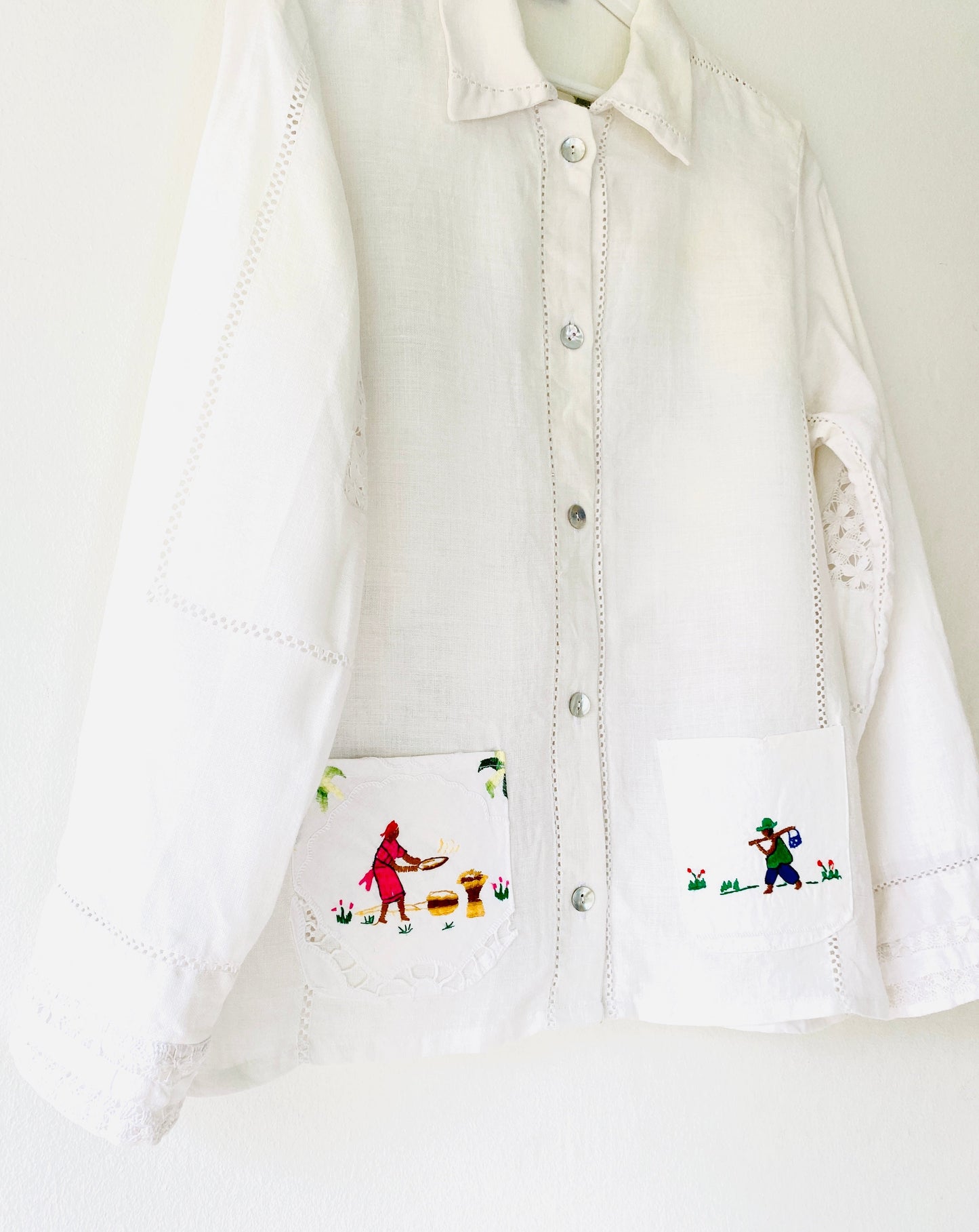 Petit pays hand embroidered jacket