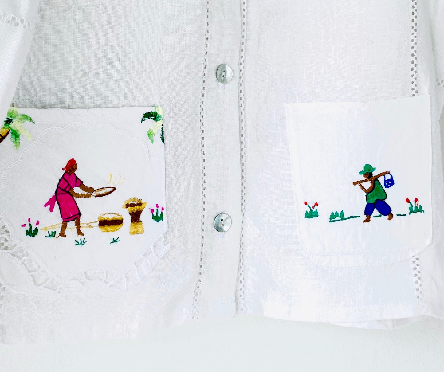 Petit pays hand embroidered jacket