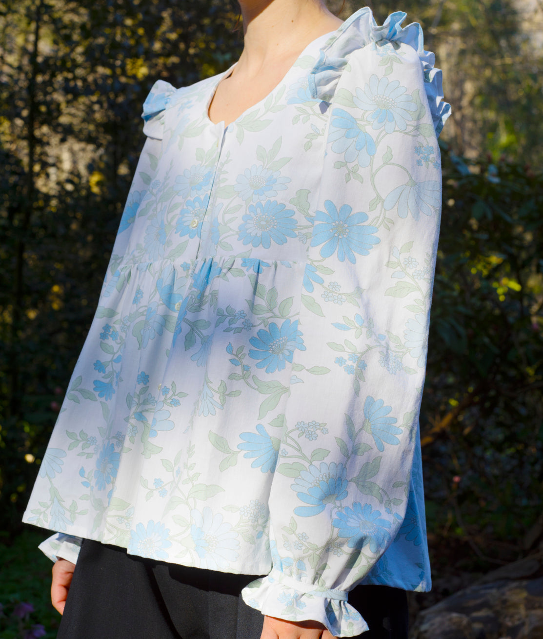 Belleville Parisian printed blouse